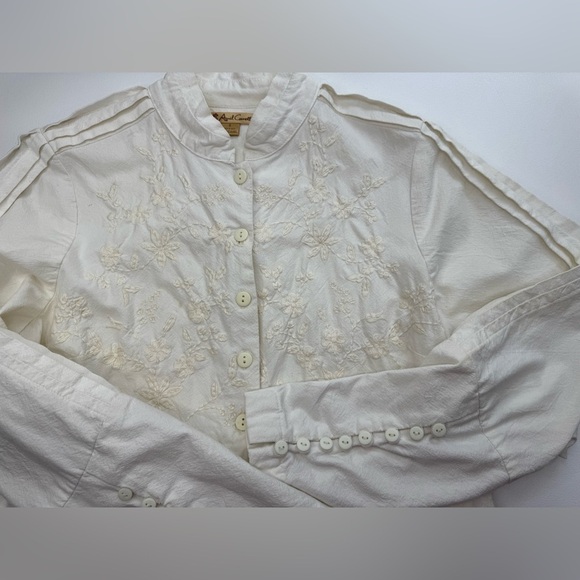 April Cornell Embroidered Indian Cotton Long Sleeve Dress Womens Small - Picture 14 of 15